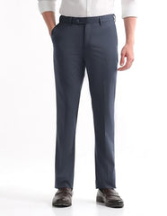 Arrow Men's Solid Regular Fit Trousers
