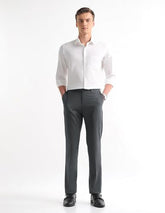Arrow Men's Solid Regular Fit Trousers