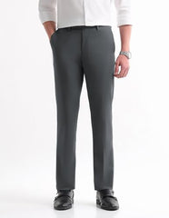 Arrow Men's Solid Regular Fit Trousers