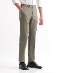 Arrow Men's Solid Regular Fit Trousers
