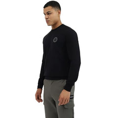 United Colors of Benetton Men's Cotton Blend Crew Neck Sweatshirts (25A3E59J3867I100_Black