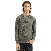 United Colors of Benetton Men's Cotton Crew Neck Sweater (25A10CRK1138I901_Olive