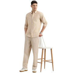 United Colors of Benetton Regular Fit Button Down Collar Striped Shirt