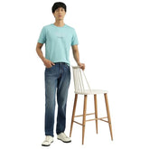 United Colors of Benetton Solid Straight Fit Mid Wash Classic Jeans