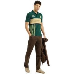 United Colors of Benetton Relaxed Fit Polo Neck Striped T-Shirt