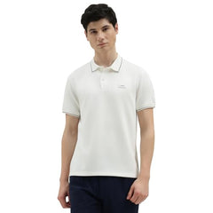 United Colors of Benetton Relaxed Fit Polo Neck Solid T-Shirt (Size : 3XL) - 26P3ZSCJ3048I101 White