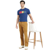 United Colors of Benetton Regular Fit Round Neck Printed T-Shirt (Size : 2XL) - 26P3ZSTJ3517IBT2 Blue