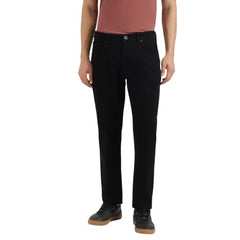 United Colors of Benetton Solid Slim Tapered Fit Black Rinse Wash Jeans