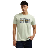 United Colors of Benetton Relaxed Fit Crew Neck Typography T-Shirt
