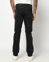 Mens Mid-Wash Slim-Fit Jeans, Black, 36