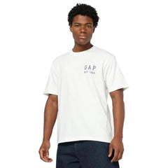 Mens Regular Nautical Relaxed Fit T-Shirts, Off White, L