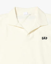 Men's Textured Slim Fit Polo Neck T-Shirt, Off White, S