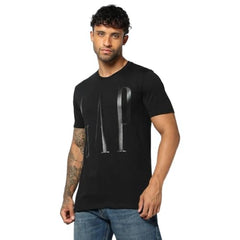 Men's Logo Print Slim Crew Neck T-Shirt