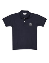 RUFF Boys Navy Blue Textured Polo T-Shirt | Half Sleeves | Casual Wear