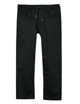RUFF Solid Cotton Poly Jeans | Full Length | Round Elastic | Regular Fit | Casual Wear Black
