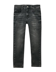 RUFF Solid Cotton Poly Jeans | Full Length | Fixed Waist | Regular Fit | Casual Wear Black
