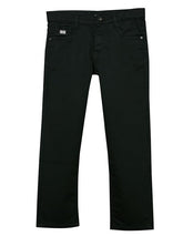 RUFF Solid Cotton Poly Jeans | Full Length | Fixed Waist | Regular Fit | Casual Wear Black