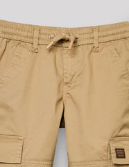 RUFF Solid Cotton Trouser | Full Length | Round Elastic | Regular Fit | Casual Wear Khaki