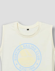 RUFF Boys Lemon Yellow Striped Shirt with Sleeveless T-Shirt | Half Sleeves | Casual Wear