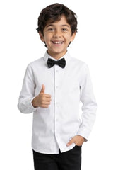 Allen Solly Boys White Solid Party Shirt