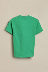 Boys Green Graphic Print Crew Neck T-Shirt