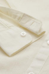 Boys Cream Solid Casual Shirt
