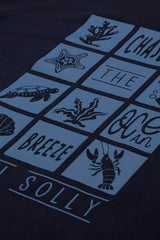 Boys Navy Graphic Print Crew Neck T-Shirt