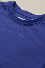 Boys Blue Graphic Print Crew Neck T-Shirt