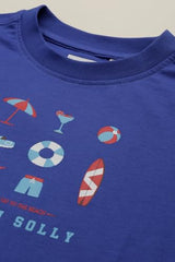 Boys Blue Graphic Print Crew Neck T-Shirt