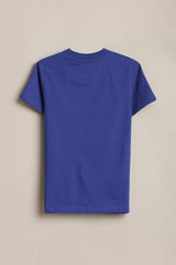 Boys Blue Graphic Print Crew Neck T-Shirt