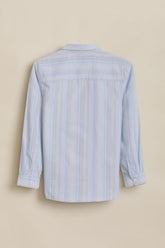 Boys Light Blue Stripe Casual Shirt