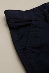 Boys Navy Solid Trousers