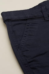 Boys Navy Solid Trousers
