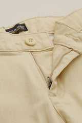 Boys Cream Solid Trousers