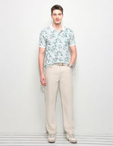 U.S.Polo Association Men's Floral Printed Slim Fit Polo Shirt