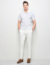 U.S.Polo Association Men's Floral Printed Slim Fit Polo Shirt