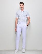 U.S.Polo Association Men's All Over Printed Slim Fit Polo Shirt