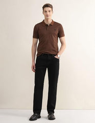 U.S.Polo Association Men's Tropical Printed Slim Fit Polo Shirt