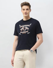 U.S. Polo Assn. Denim Co. Men's Motel On The Coast Muscle Fit T-Shirt (UDTSH4027_Navy_L)