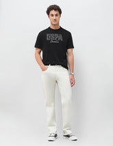 U.S. Polo Assn. Denim Co. Men's Brand Embroidered Slim Fit T-Shirt (UDTSH4031_Black_XL)