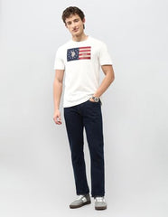 U.S. Polo Assn. Denim Co. Men's Graphic Brand Appliqued Motel On The Coast T-Shirt