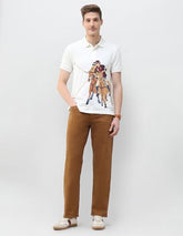 U.S. Polo Assn. Denim Co. Men's Graphic Brand Printed Motel On The Coast Polo Shirt (UDTSH4146_Ivory_S)