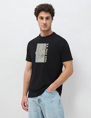 U.S. Polo Assn. Denim Co. Men's Graphic Brand Embossed Slim Fit T-Shirt (UDTSH4039_Black_L)