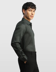 Arrow Men's All-Over Printed Satin Shirt