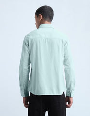 Flying Machine Men's Solid Regular Fit Shirt