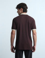 Flying Machine Men's Solid Regular Fit Polo Shirt