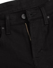 Flying Machine Jet Black Solid Cotton Blend Straight Fit Men's Jeans