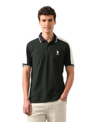 U.S.Polo Association Men's Solid Slim Fit Polo Shirt