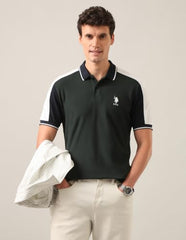 U.S.Polo Association Men's Solid Slim Fit Polo Shirt