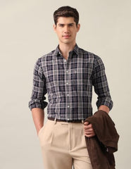 U.S.Polo Association Men's Tartan Checked Twill Shirt